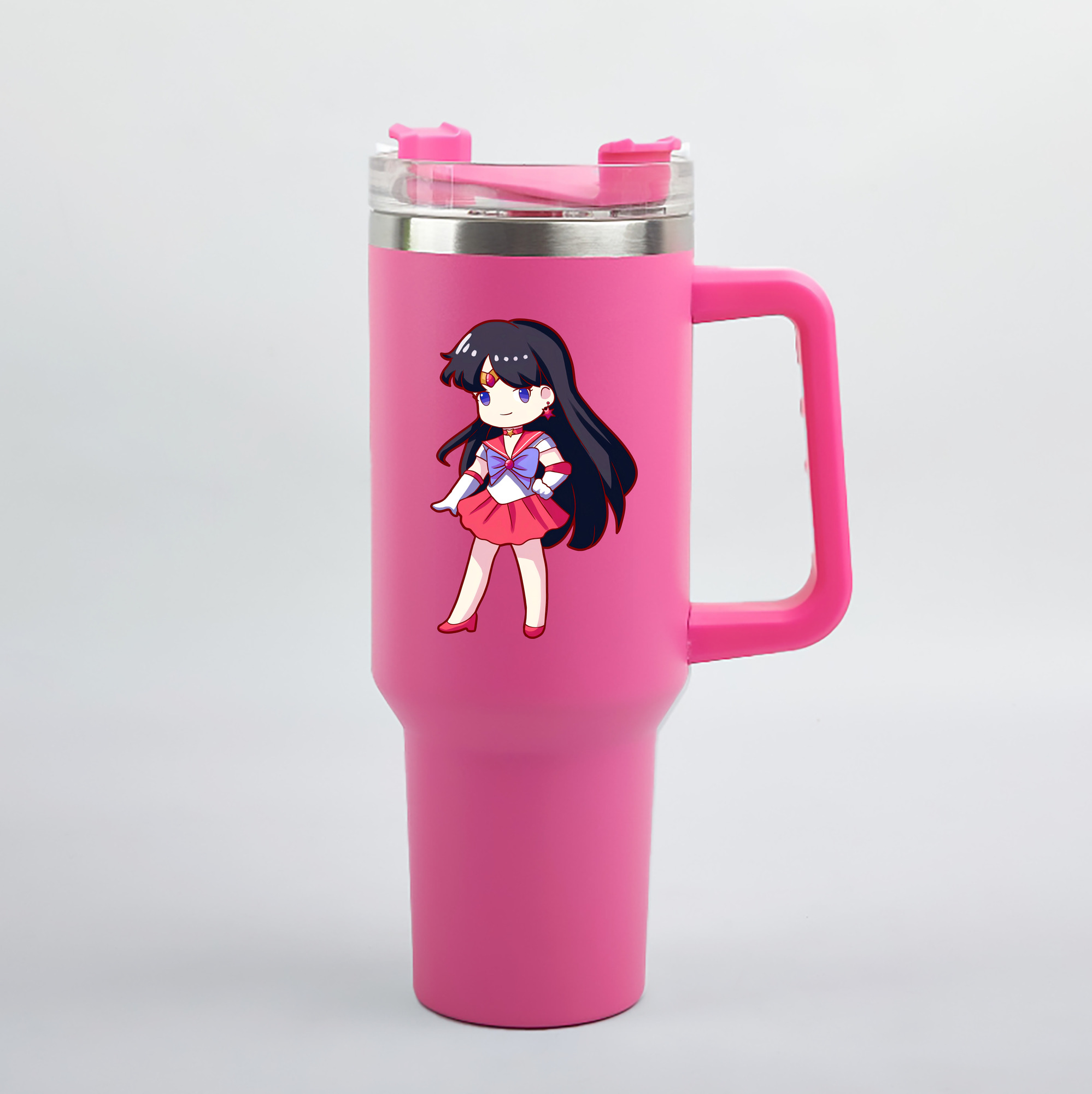 （画像用） 美少女戦士セーラームーン 火野レイ ひの レイ Sailor Moon Hino Rei （セーラーマーズ,Sailor Mars） 1200mL車用タンブラー（カラープリント）